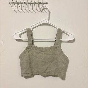 Madewell Textured Pale Green Tank Top